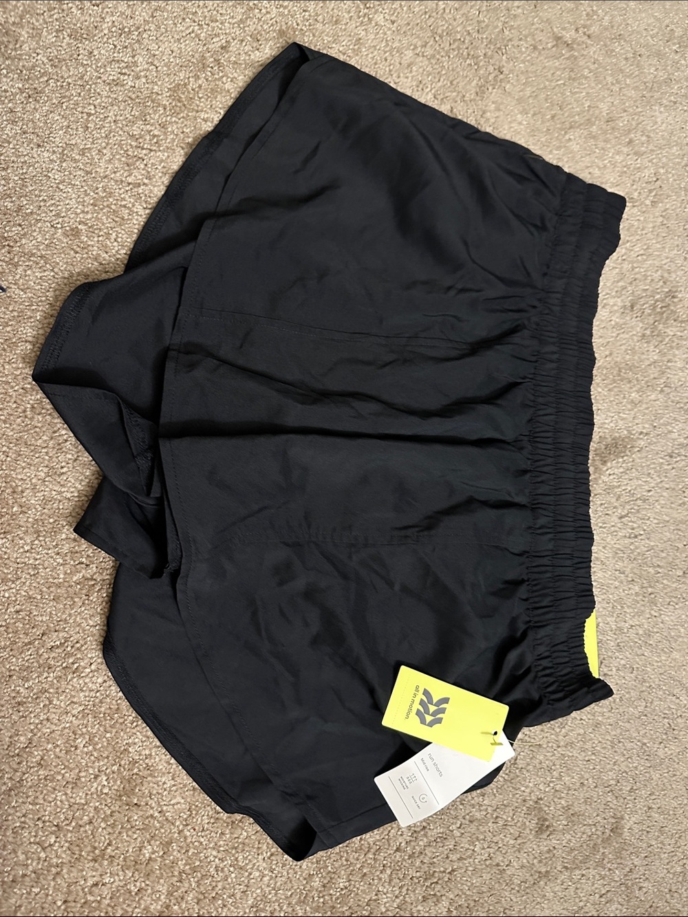 all in motion Black Running Shorts - Picture 1 of 5